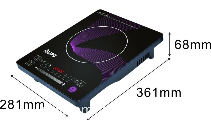 2017 CE CB EMC LVD RoHS Touch Screen Induction Hob - 2000 W